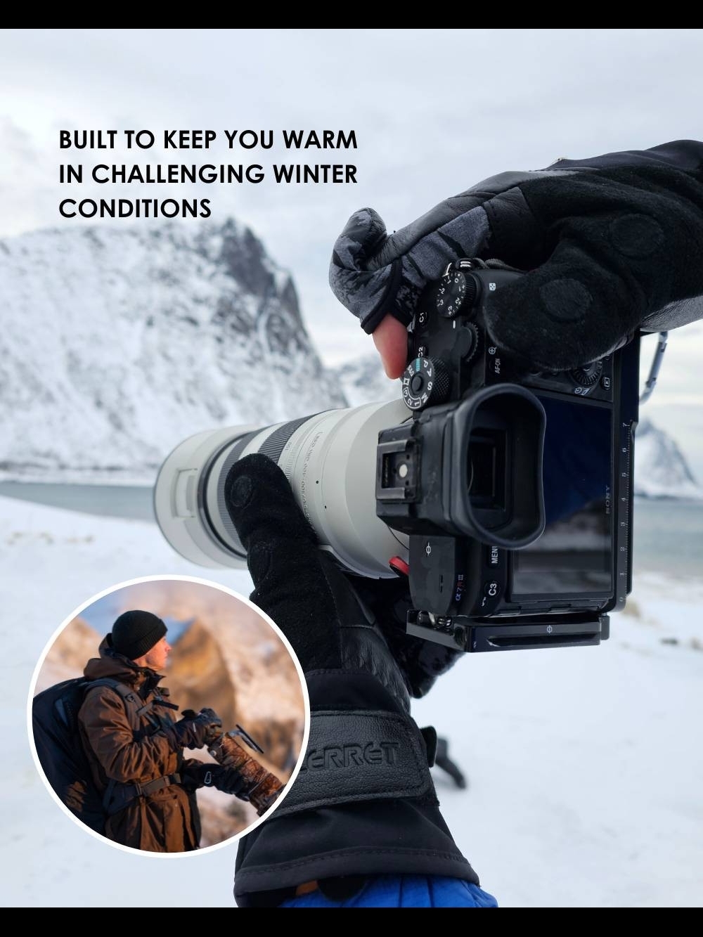 📤FINAL CALL - Sold Out Vallerret Tinden Magnetic Photography Winter Gloves - Picture 3 of 16